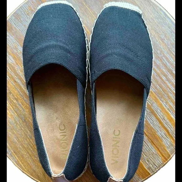 Vionic Black Coast Valeri Espadrille Size 6 NIB - Picture 7 of 7